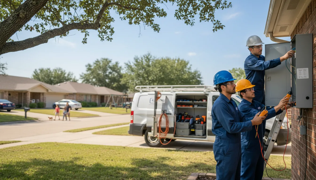 Certified electrician providing emergency electrical services in Garden Grove, IA